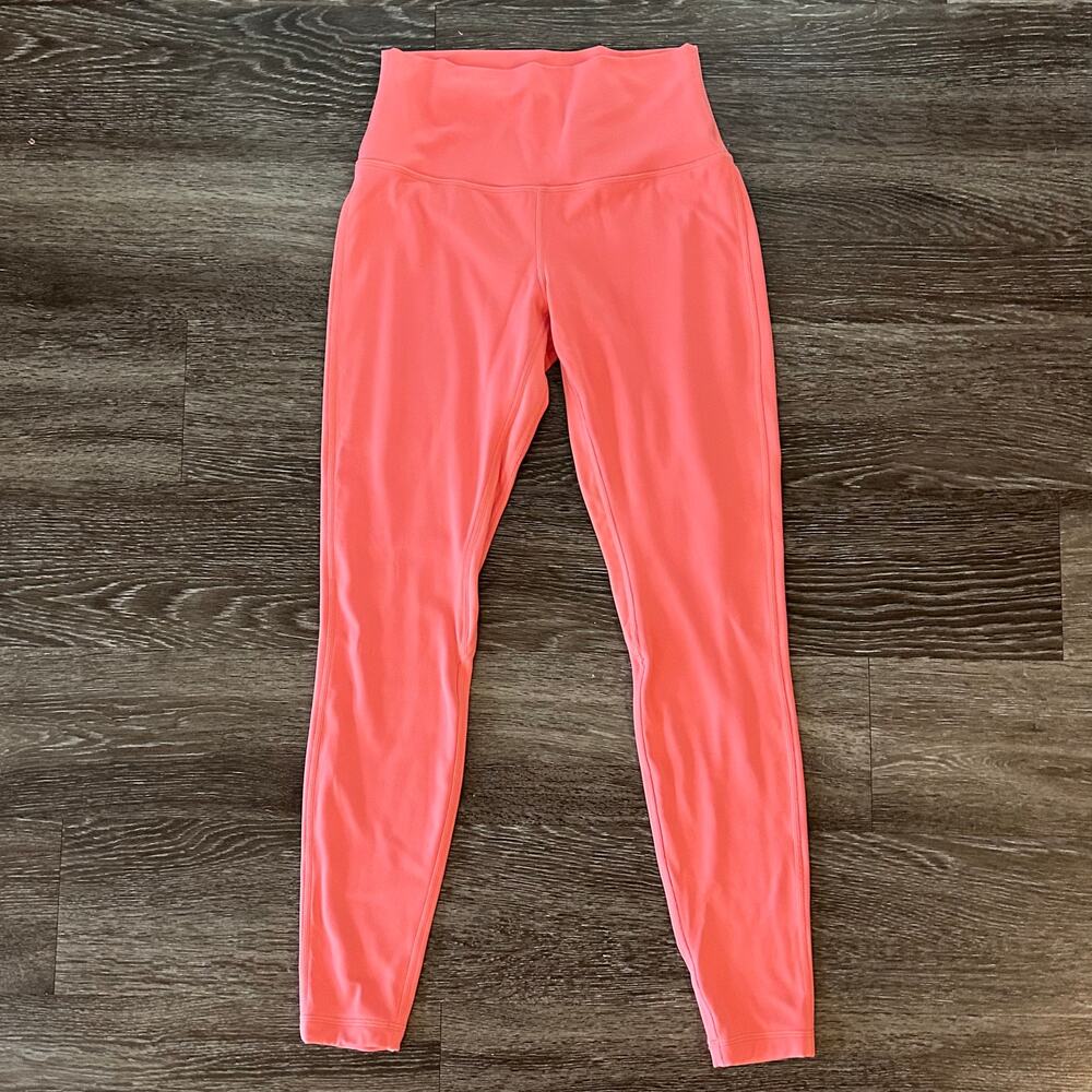 Lululemon Align High Rise Pant 28” Nulu Raspberry Cream Size 8